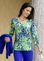 Shirt met schitterende all-over print 