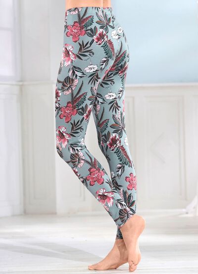 Laurina two-pack leggings met comfortabele elastische tailleband 