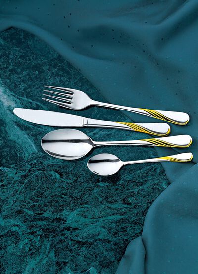 bestekset, 72-delig, voor 12 personen 