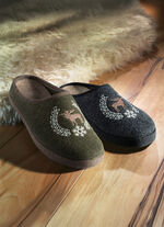 Herenpantoffels van wolvilt 