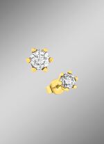 Massieve oorbellen met briljanten 