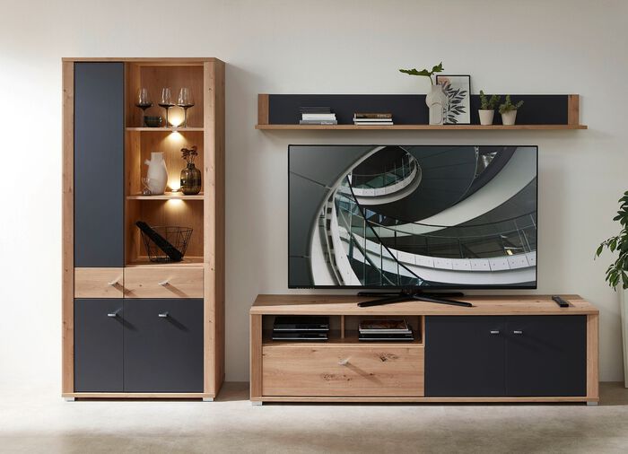 Bovenkast met LED-verlichting en softclose 