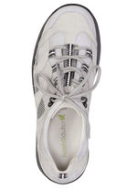 Waldläufer, sportieve dames veterschoenen, breedte H, met uitneembaar voetbed GRIJS