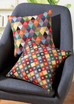 Kleurrijke kussenslopen met ritssluiting KLEURRIJK