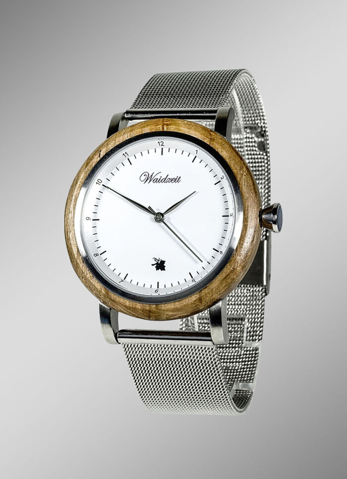 Herenhorloge met mesh band 