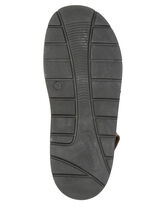 GINO GALANTE, lichte herensandalen, gemaakt van leer KASTANIE