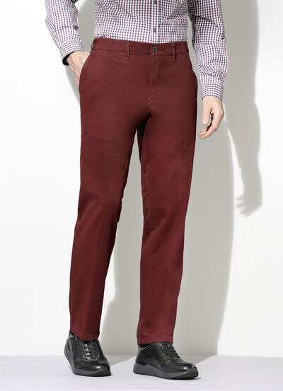 Broek van "Francesco Botti" met comfortabele tailleband in 3 kleuren 