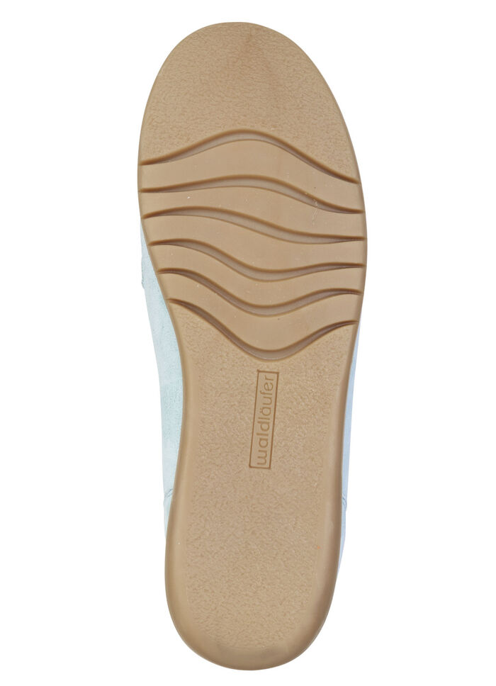 Waldläufer, comfortabele damespantoffels, breedte H, met uitneembaar voetbed BLEU