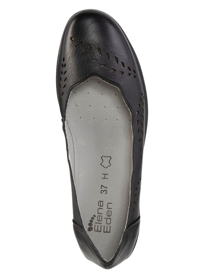 ELENA EDEN, stijlvolle damespumps, breedte H, met uitneembaar voetbed SCHWARZ