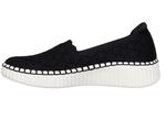 SKECHERS pantoffel van rekbaar breimateriaal ZWART