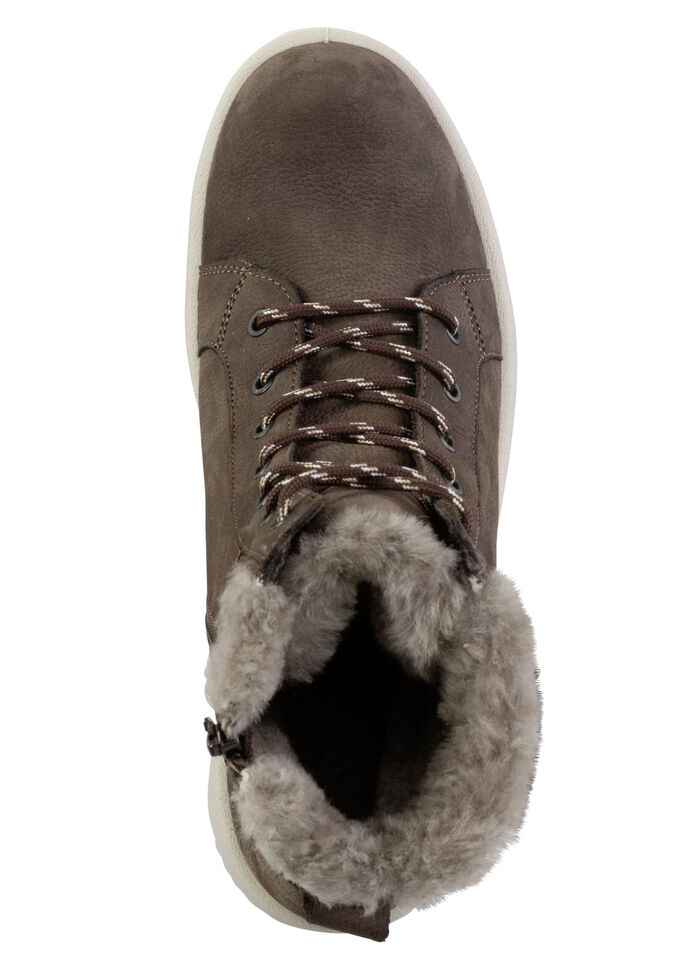 Veterlaarsjes van echt lamsleer NUGAT