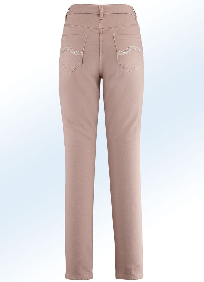 Jeans met 5 zakken ROZENHOUT