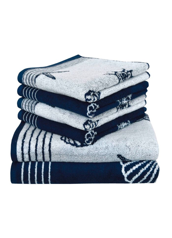 Badstofserie van Dyckhoff van 100% katoen MARINE
