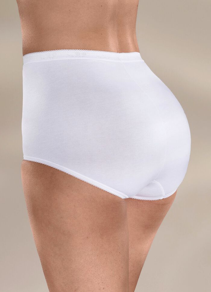 Sloggi set van drie maxislips met elastische manchetten 