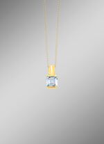 Unieke hanger met blauwe topaas 