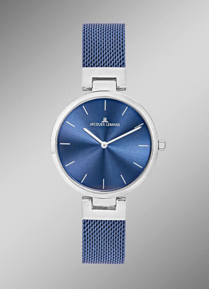 Quartz dameshorloge met roestvrijstalen kast en roestvrijstalen band 