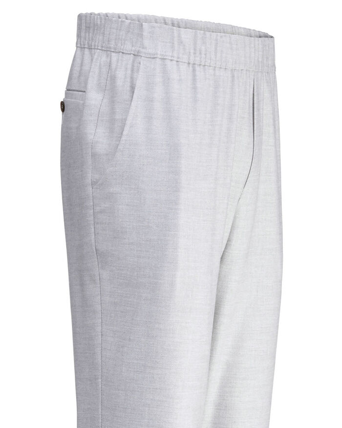 Slip-on broek "Klaus Models" in 3 kleuren LICHTGRIJS GEMÊLEERD