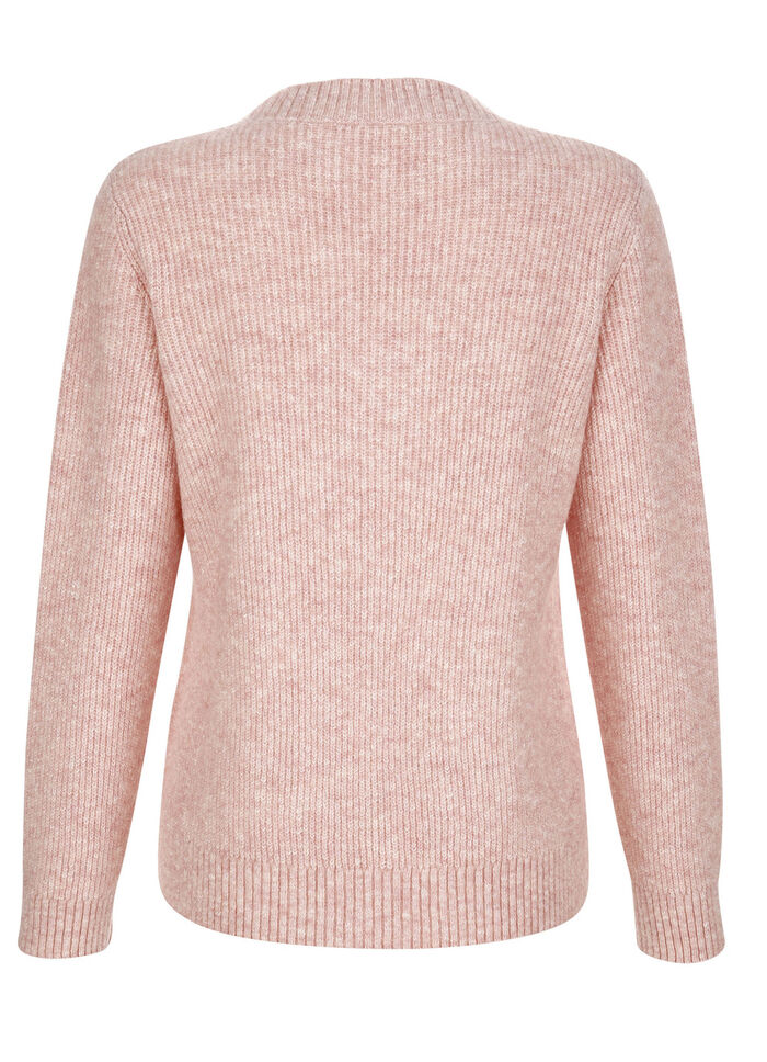 Pullover met effectgaren 