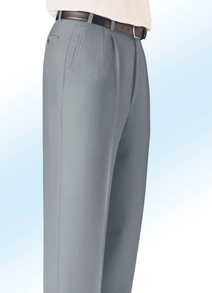 Broek "Klaus Models" met paspelzakken aan de zijkant in 5 kleuren 