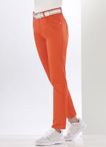 Broek met geplaatste plooien ORANJE