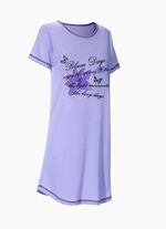 Set van twee nachthemden, korte mouwen met ronde hals 