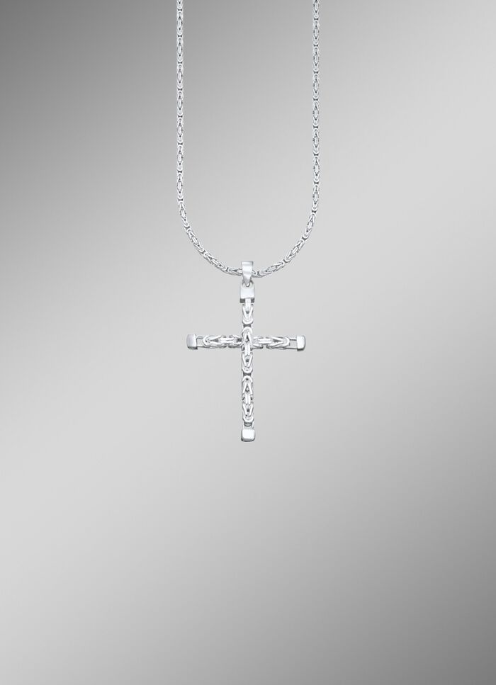 Opvallende kruishanger met koningsketting 