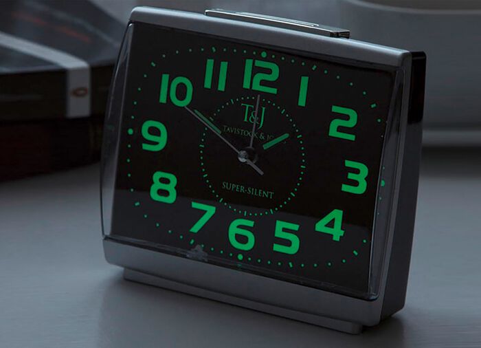 Lichtgevende wekker met nauwkeurig quartz uurwerk, set van 2 
