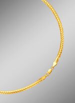 Smalle en platte gouden schakelketting of armband 