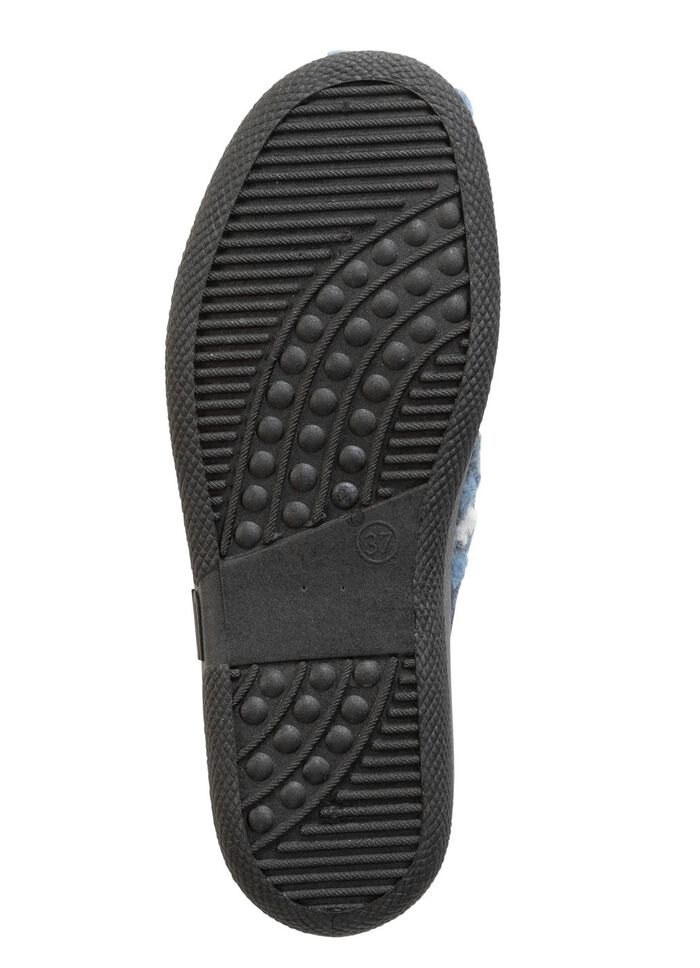 Slippers met bloemmotief JEANS-ECRU