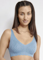 Sloggi ZERO FEEL Bliss bh gemaakt van elastisch kant AZUURBLAUW