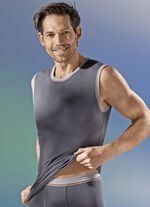 Pfeilring, driepack spiershirts gemaakt van fijne rib, grafiet 