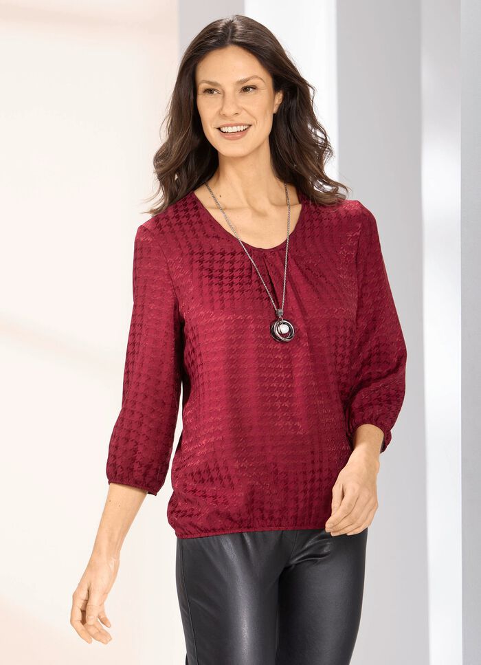 Tuniek gemaakt van glanzend jacquard 