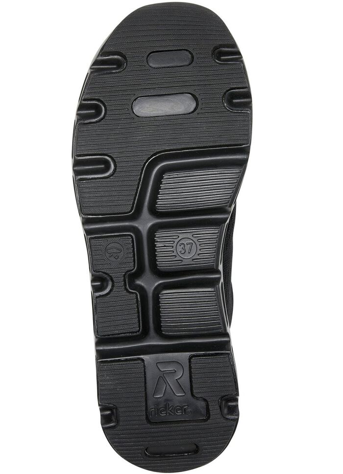 Rieker sneakers met elastische decoratieve vetersluiting 