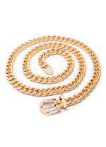 Stijlvolle damesriem met ketting, in lengte verstelbaar met gesp. 