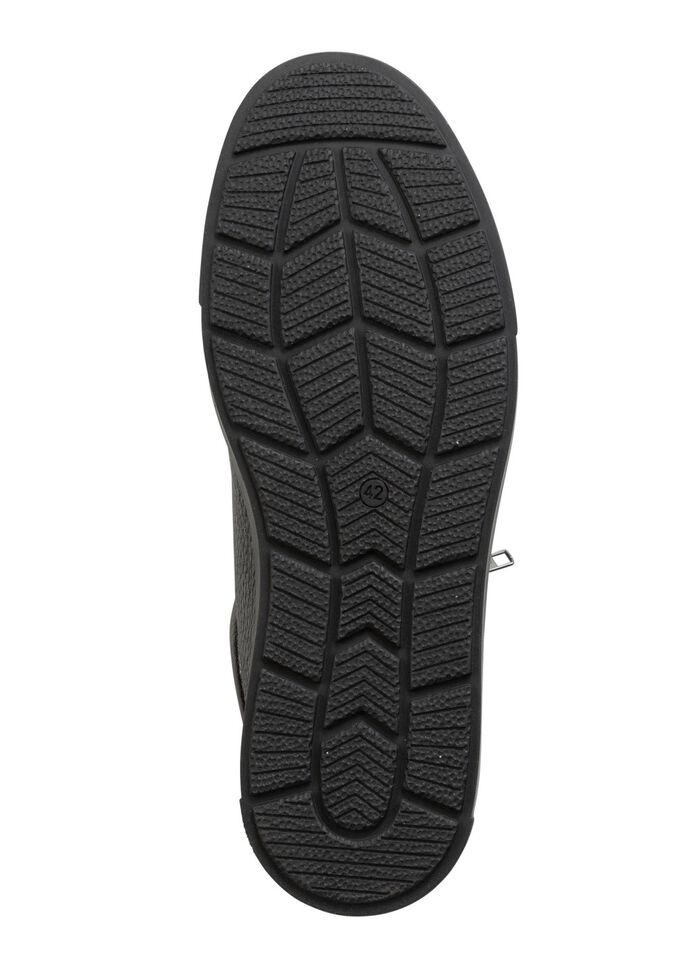 GINO GALANTE, klassieke herensneakers, met uitneembaar voetbed ZWART