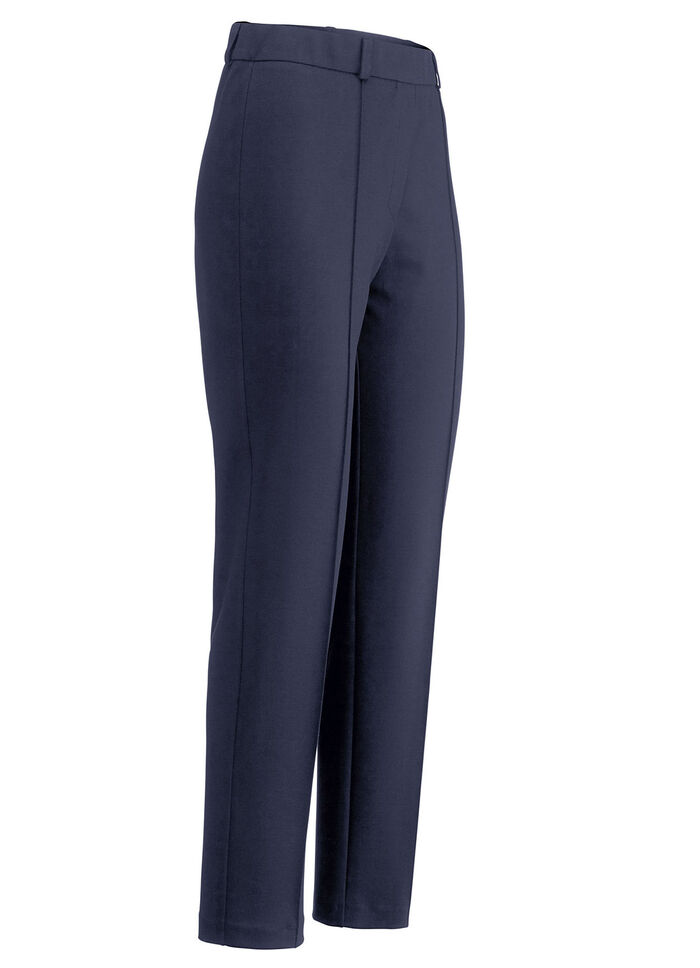 Jerseybroek met gewatteerde plooien MARINE