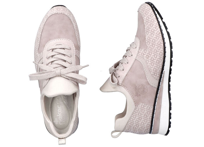 Rieker sneakers met decoratieve vetersluiting POEDERROS&Eacute;