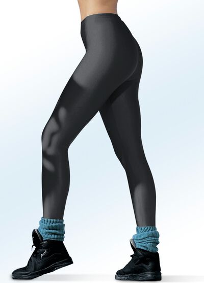 Legging met glanzend effect in 4 kleuren 