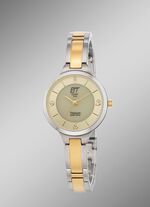 ETT solar dameshorloge met titanium bandkast 