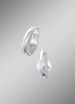 Creoolse klapoorbellen met echte zoetwaterparels 