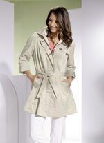 Korte jas met ceintuur 