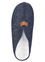Klassieke herenpantoffels, gemaakt van wolvilt BLAUW
