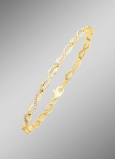 Interessante armband met synthetische zirkonia 