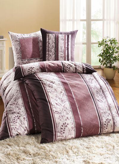 Fijn vlas beddengoedset met praktische ritssluiting 