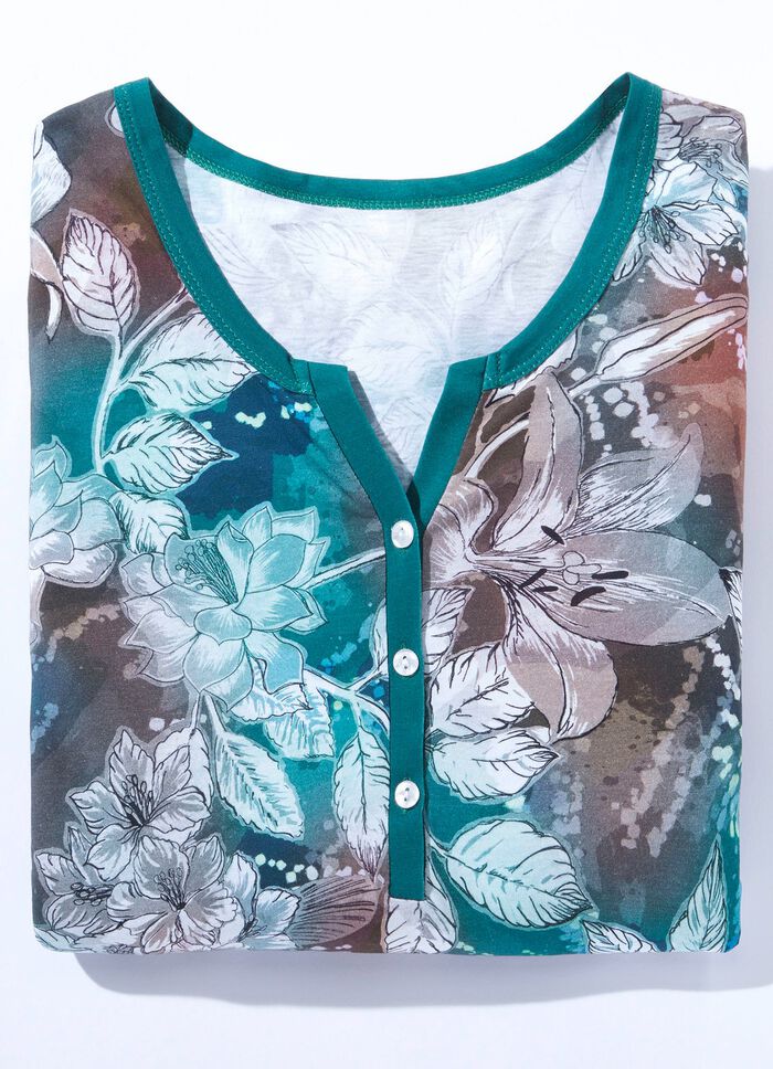 Nachtjapon met modal en 3/4-mouwen 