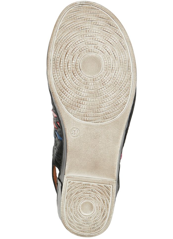 Gemini sandalen met verfijnde, kleurrijke gevlochten details 