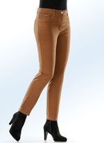 5-pocketbroek die zacht aanvoelt COGNAC