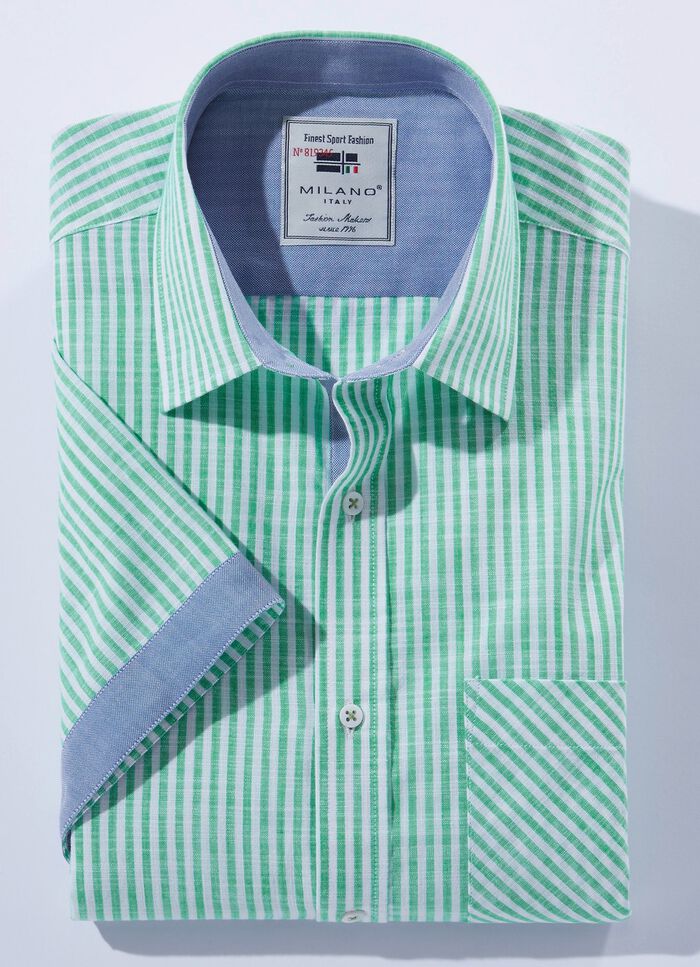 Gestreept shirt "Milano Italy" in 4 kleuren 