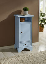 Deels massieve ladekast serie PASTELBLAUW