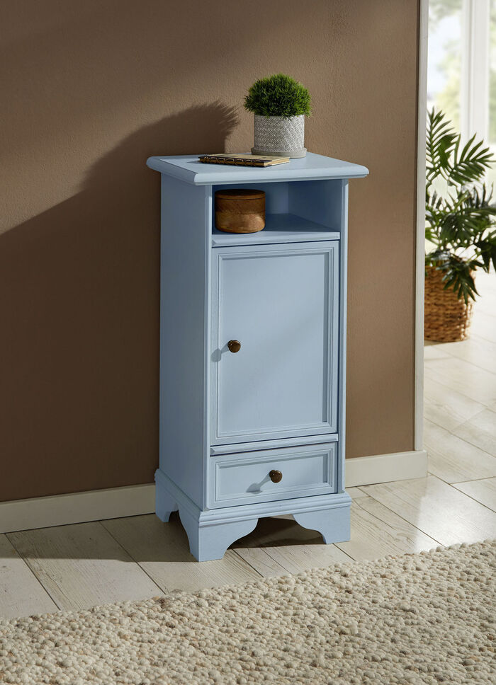 Deels massieve ladekast serie PASTELBLAUW